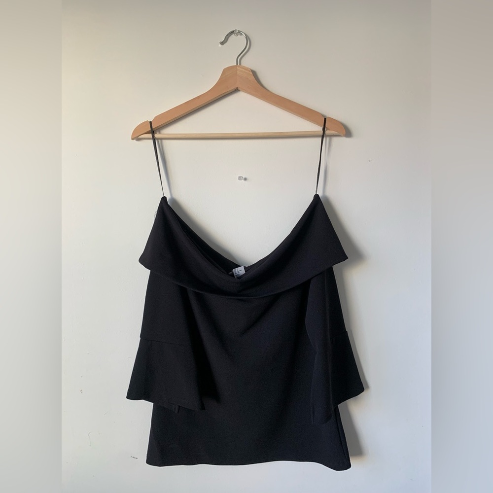 H&M off the shoulder black top